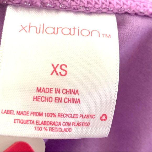 Xhilaration Juniors' Metallic Ribbed Cheeky String Bikini Bottom Purple XS S XL - Picture 5 of 10